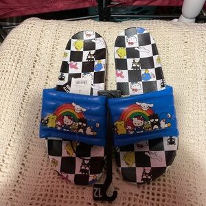 NWT Hello Kitty mens slides sandals size 12